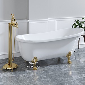 אמבטיה אקרילית עומדת ענתיק זהב אמבטיה אקרילית עומדת ענתיק זהב