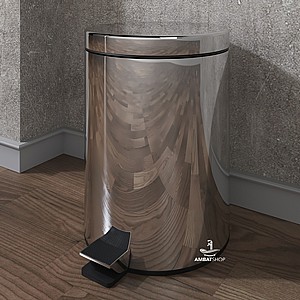 פח אשפה עגול ניקל 5 ליטר פח אשפה עגול ניקל 5 ליטר