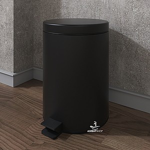 פח אשפה עגול שחור 5 ליטר פח אשפה עגול שחור 5 ליטר