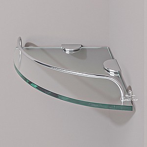 מדף זכוכית פינתי לאמבטיה מדף זכוכית פינתי לאמבטיה