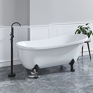 אמבטיה אקרילית עומדת ענתיק שחור אמבטיה אקרילית עומדת ענתיק שחור